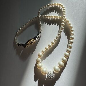 SWAROVSKI faux pearl necklace